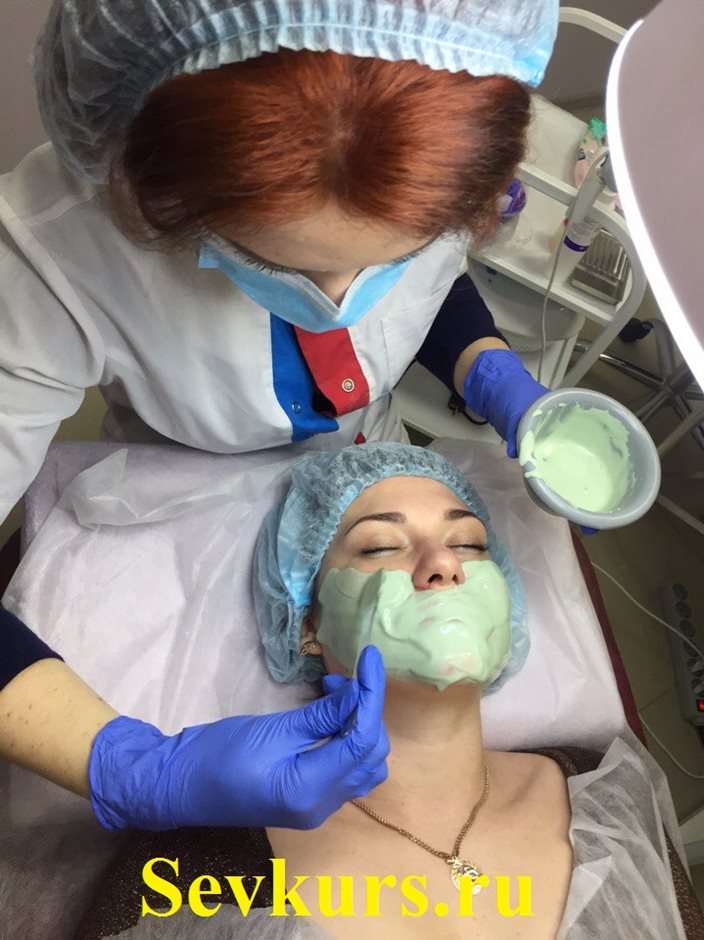 Альгинатная маска. Практическое занятие в нашем Учебном Центре.